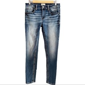 BKE Payton Skinny Ankle Factoring Fading Jeans 28